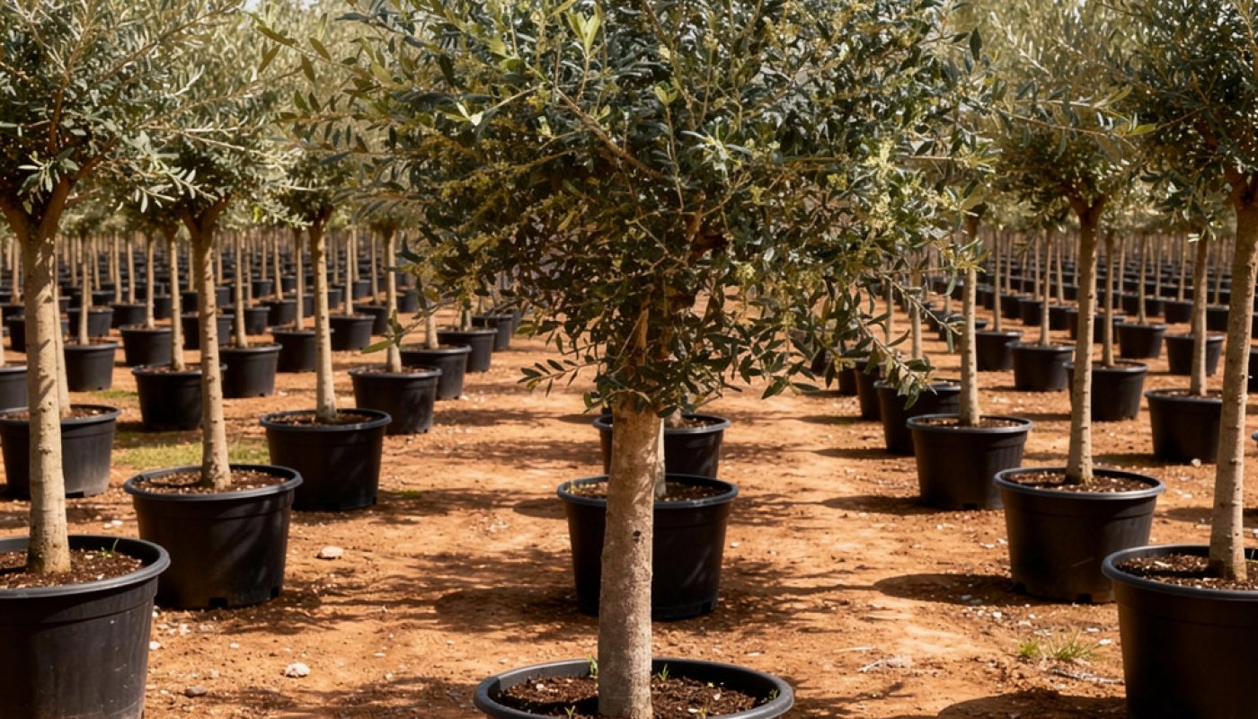 Olea europaea, Baumschule
